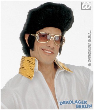 Elvis Sonnenbrille gold als Elvisbrille King of Rock n Roll Brille