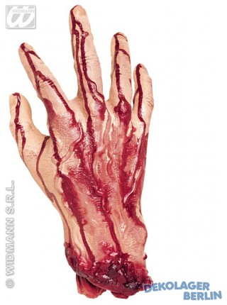 Halloween Deko abgeschnittene menschliche Hand