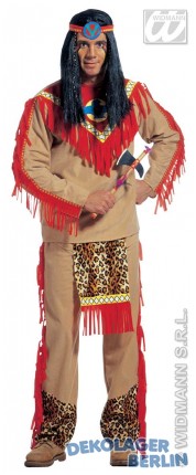 Indianer Herren Kostm Sitting Bull Fr den Huptling