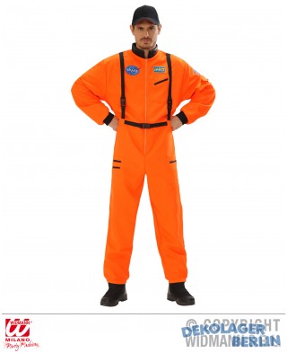 Kostm Astronaut in orange ein Held des Universums