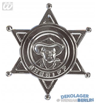Sheriffstern fr den Western Helden und Cowboy