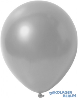 Luftballons Ballons metallic silber