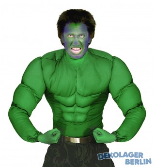 Muskel Shirt in grn fr Hulk mit sixpack