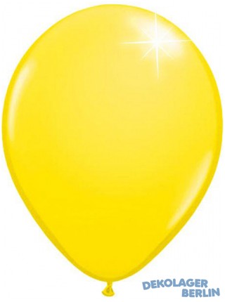 Luftballons gelb metallic 30 cm 12