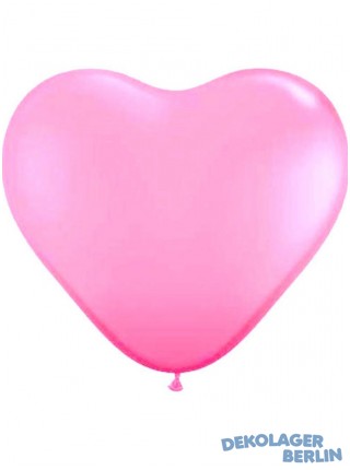 Luftballons Herz rosa  42 cm Herzballons