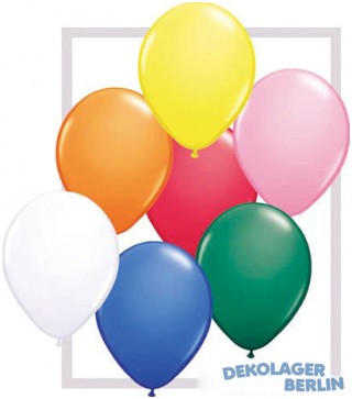 Grosse Luftballons Ballons metallic bunt 30cm Durchmesser heliumgeeign