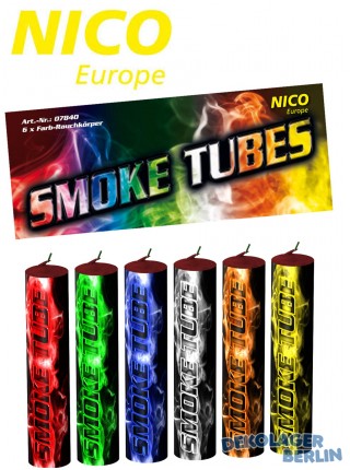 Pyrotechnik Rauchkrper Smoke Tubes von Nico in vielen Farben