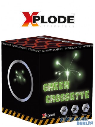 Silvester Feuerwerk Batterie Green Crossette in grn