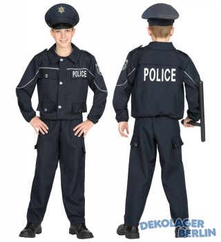Polizei Kostm als Polizist Kinderkostm