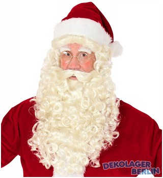 Hochwertige Weihnachtsmann Percke mit Bart