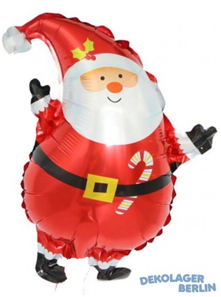 Weihnachtsmann Folienballon mit Mtze