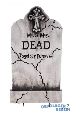 Halloween Grabstein fr Mr. & Mrs. Dead