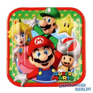 8 Party Teller 18 cm Super Mario