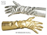Metallic Handschuhe silber