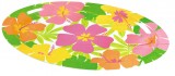 Hawaii Tablett mit Hibiskusblütenaufdruck-Dekolager Berlin
