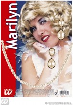 Marilyn Monroe Perlenkette und Ohrenclips-Dekolager Berlin