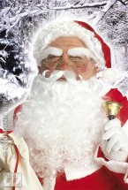 Exclusive Weihnachtsmann Percke mit Bart