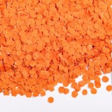 Party Konfetti orange im 100 Gramm Beutel