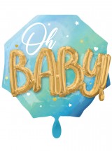 Folienballon Oh Baby Boy mit 3D Effekt
