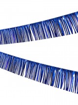 Fransengirlande in blau mit 30 cm langen Fransen