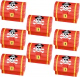 8 Piraten Schatztruhen als Geschenkbox