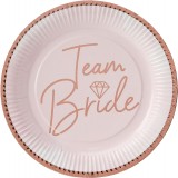 Team Bride Party Teller 23 cm zur Hochzeit