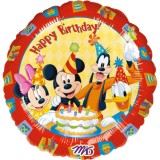 Folienballon Happy Birthday Mickey Mouse