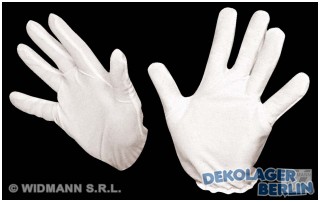 Weisse Handschuhe für Rokoko oder den Weihnachtsmann