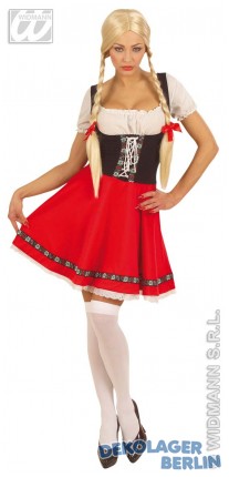 Heidi bzw. Rotkäppchen Kleid als Dirndl