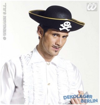 Piratenmütze oder Piraten Hut mit Totenkopf