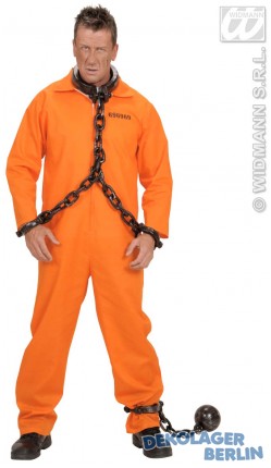 Sträflingsoverall orange Guantanamo Sträfling