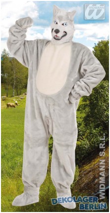 Wolf Plüsch Kostüm als Tierkostüm