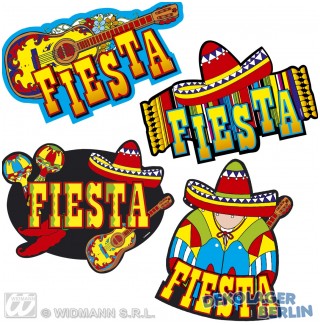 Mexico Fiesta Party 4er Set Wanddeko