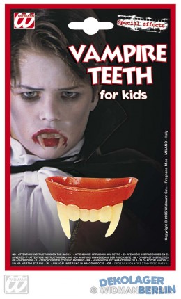 Vampir Zähne aus Latex für Kinder