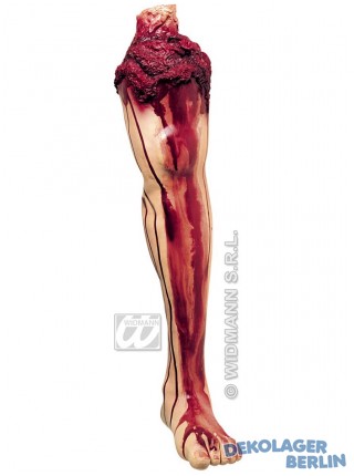 Halloween Deko abgeschnittenes menschliches Bein