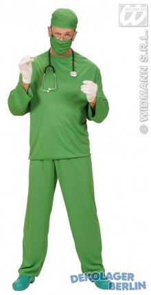 Kostüm Arzt OP Chirurg Doktor in grün