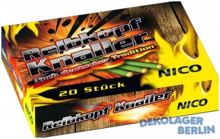 Silvester Feuerwerk 20 Harzer Knaller mit Reibkopf Reibkopfknaller