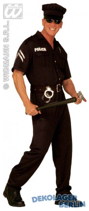 Herren Polizei oder Polizisten Kostüm in XL 56  bis 58