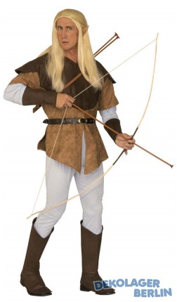 Herren Robin Hood oder Bogenschützen Kostüm in L