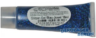 EULENSPIEGEL Effekt Glitzer Gel Blau Juwel holographisch 18 ml Tube