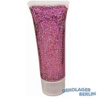 EULENSPIEGEL Effekt Glitzer Gel Pink Juwel holographisch 18 ml Tube