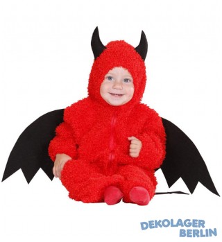 Kleinkinder Teufel Kostüm mit Flügeln und Hörnern