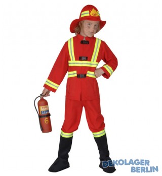 Kinderkostüm Feuerwehr Mann Kostüm für Kinder