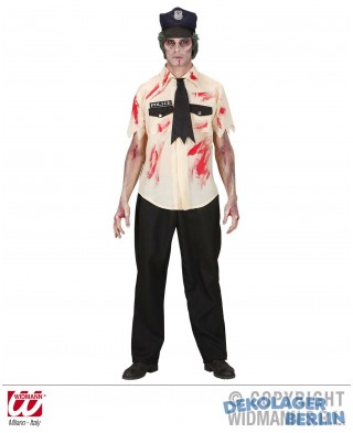 Halloween Kostüm Polizist als Zombie