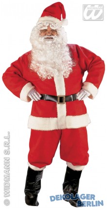 Weihnachtsmann Kostüm Super Deluxe Nikolaus Weihnachtsmannkostüm Santa Claus 