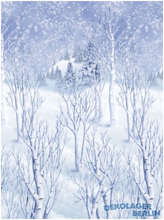 Winter Wunderland verschneiter Wald als Scene Setter