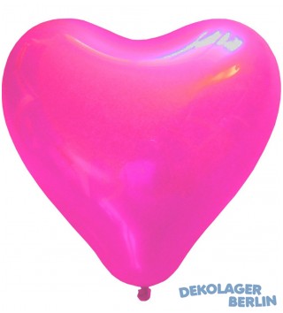 Luftballons Herz pink Herzballons pinke Herzluftballons