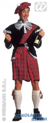 Herren Schotten Kostüm mit Schottenrock