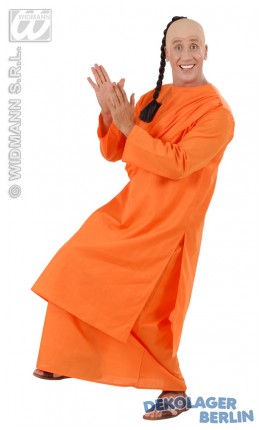 Oranges Guru Kostüm Tibet Mönch