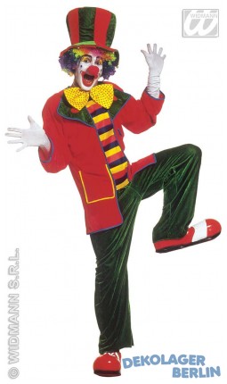 Clown Kostüm für Herren mit Hose und Jacke